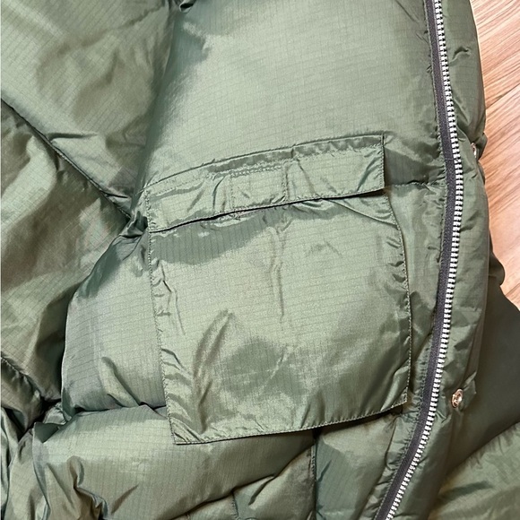 Abercrombie & Fitch Durable Warmth Down Puffer Coat Jacket Size Large Green EUC! - Picture 5 of 7